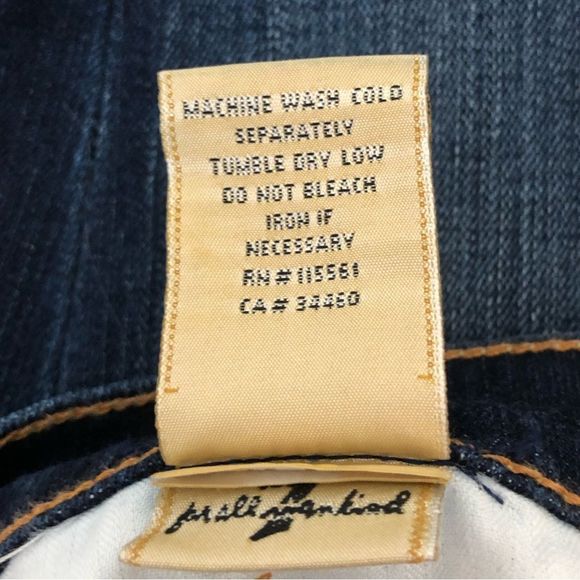 7 For All Mankind Bootcut Flare Dark Wash Jeans size 27 - Picture 11 of 12